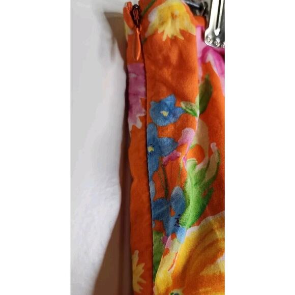 Jones New York Signature Skirt Petite Sz 4P Summer Floral Pleated Ruffles - Picture 3 of 5